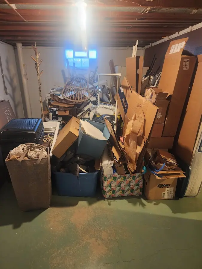 Roll-off dumpster container at job site for Yard Waste Dumpster Rental in Monee